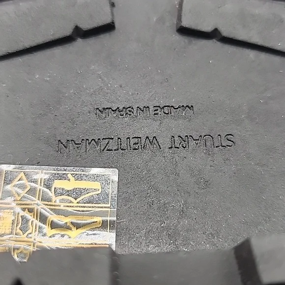 STUART WEITZMAN KNEE HIGH LUG 5050 LEATHER LIFT BLACK AWESOME BOOT LADIES 10 NEW - Picture 14 of 16